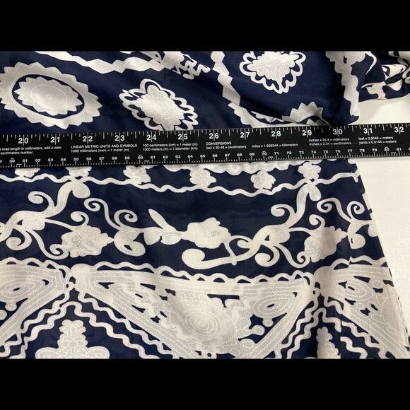 EN CREME, Blue & White, Kaftan/Cardigan, crochet lace, Size L, Oversized - Picture 10 of 10